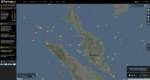 [Andaman Sea: flying a deliberate deviated airliner in this area is not an easy task, picture source: Bob Jagernath - https://www.flightradar24.com/]